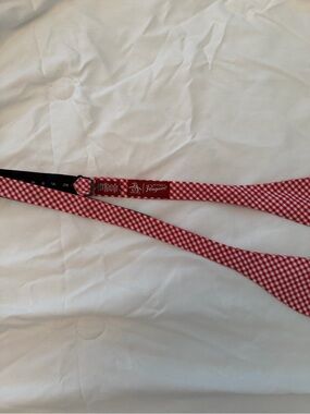 Original Penguin Red Gingham Pre-Tied Bow Tie for Kids